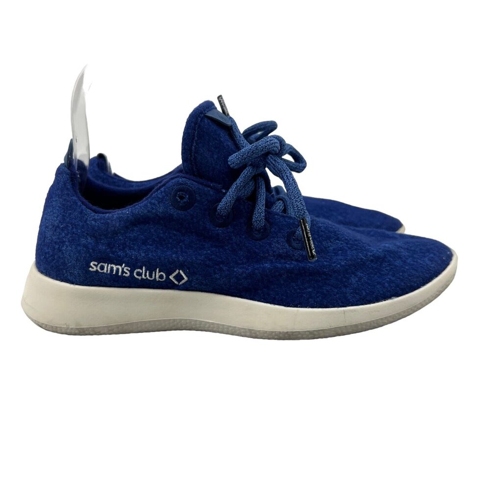 Allbirds Wool Runner Shoes Womens 7 Blue Lace Up Low Top Sneakers Sams Club Logo